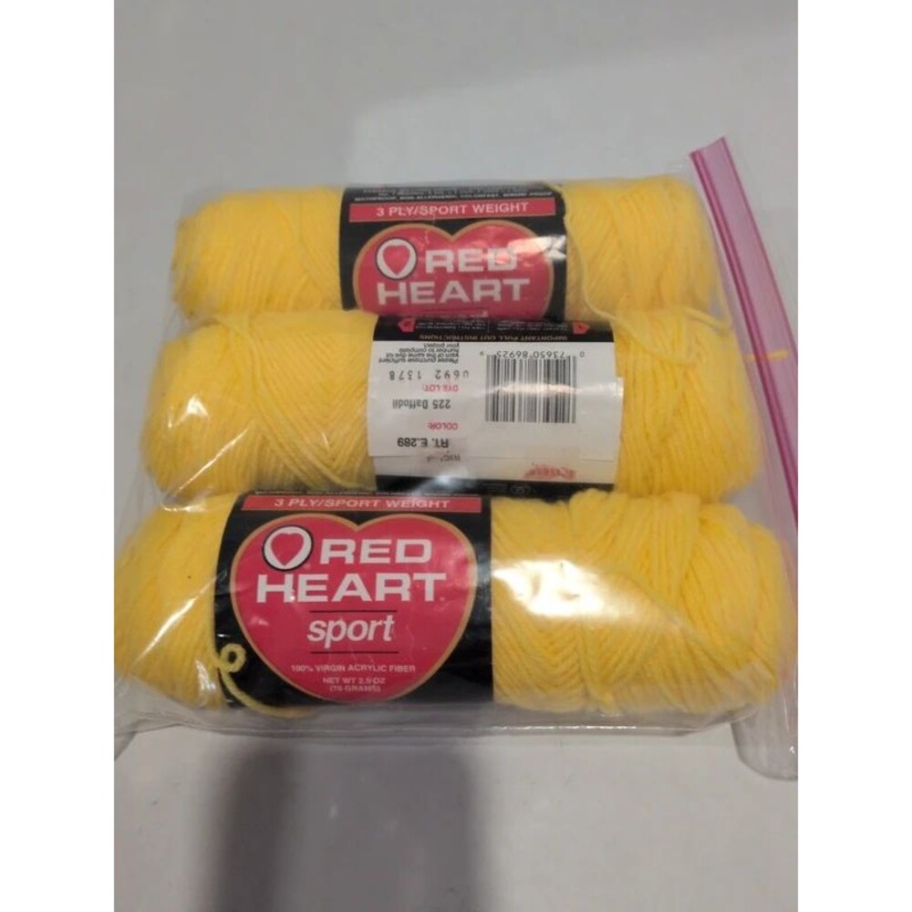 Red Heart Sport Daffodil yellow